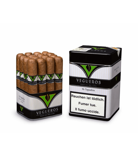 Cigar Vegueros Tapados 4 3/4x46 - Hộp 16 Điếu