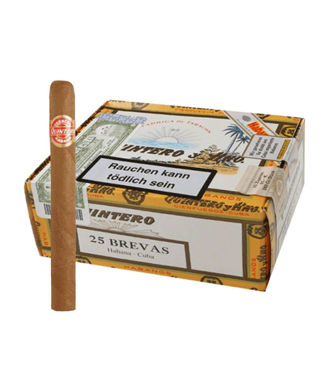 Cigar Quintero Brevas 5 1/2x40 - Hộp 25 Điếu