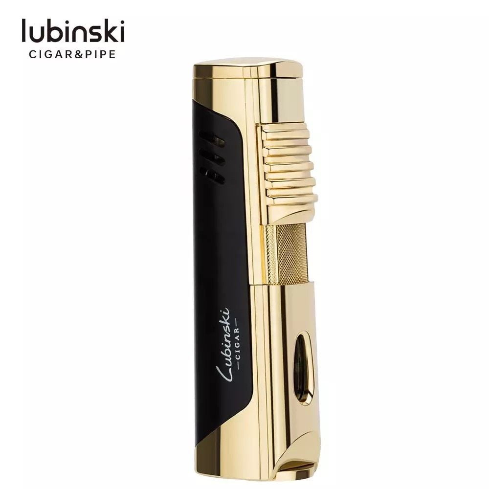 Bật Lửa Xì Gà 1 Tia Lubinski YJA 10013 Black/Gold
