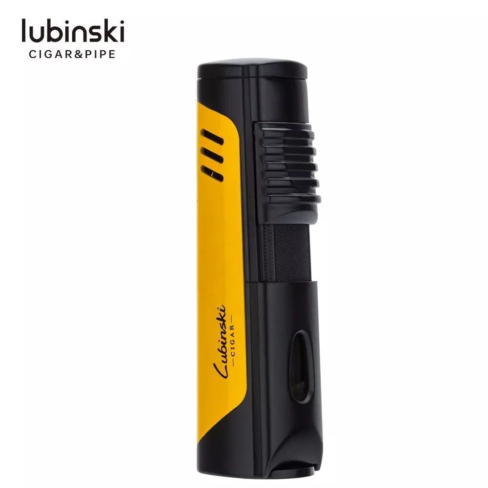 Bật Lửa Xì Gà 1 Tia Lubinski YJA 10013 Yellow/Black