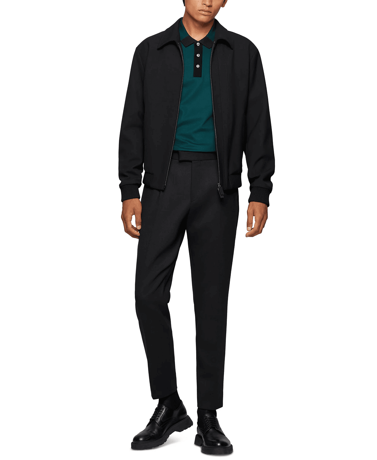 Áo Polo Nam BOSS Men's Cotton-Jacquard Polo Shirt