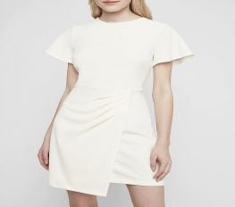 Đầm Nữ Express Wrap Skirt Sheath Dress Ivory