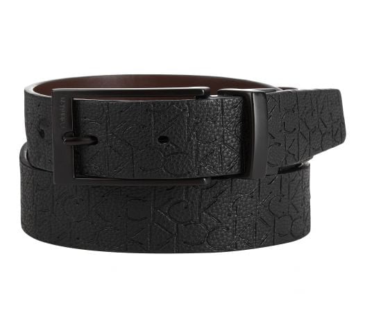 Thắt Lưng Nam Calvin Klein Men's Logo Leather Belt Black