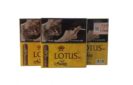 Cigar Lotus No1 (Hộp giấy 5 điếu vàng)