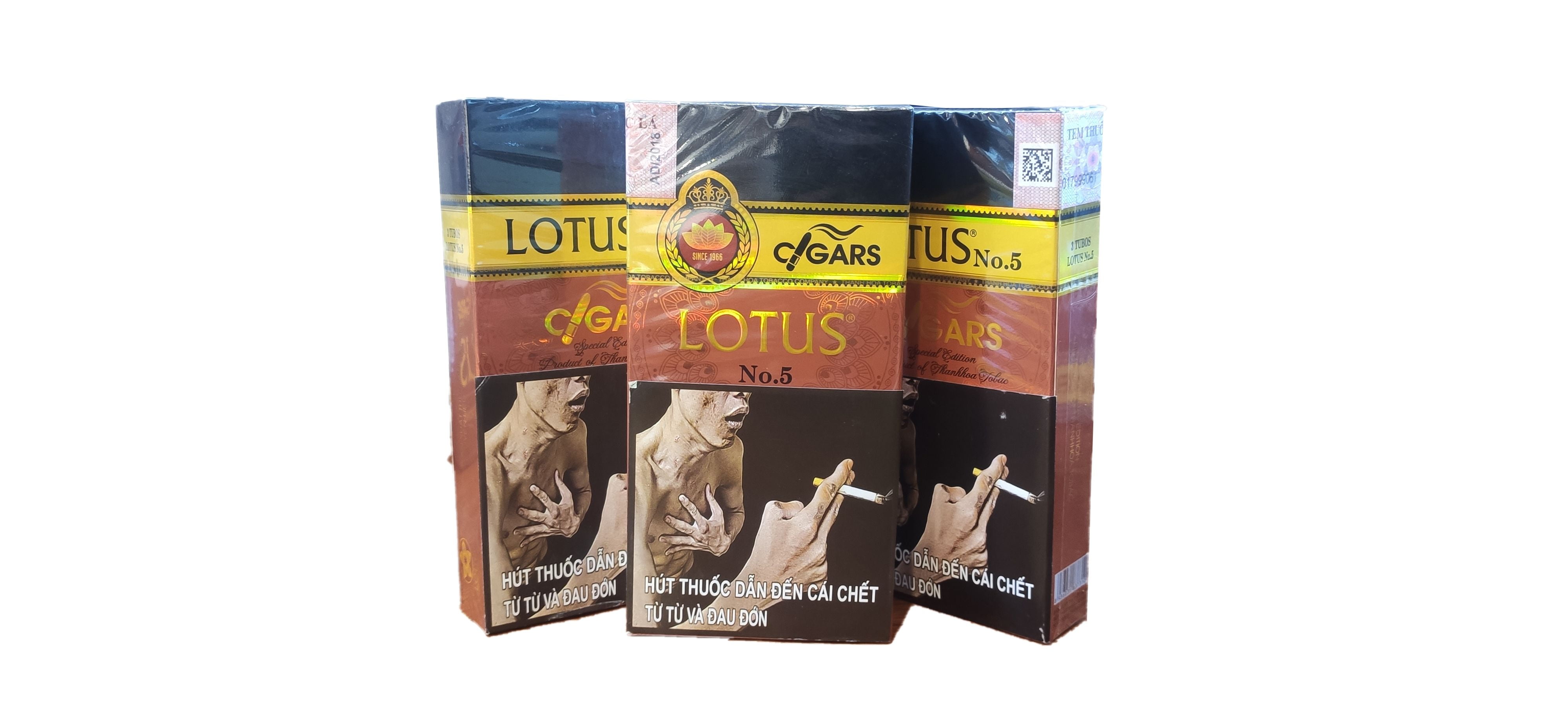 Cigar Lotus No5 5x42 (Bao giấy 3 điếu)