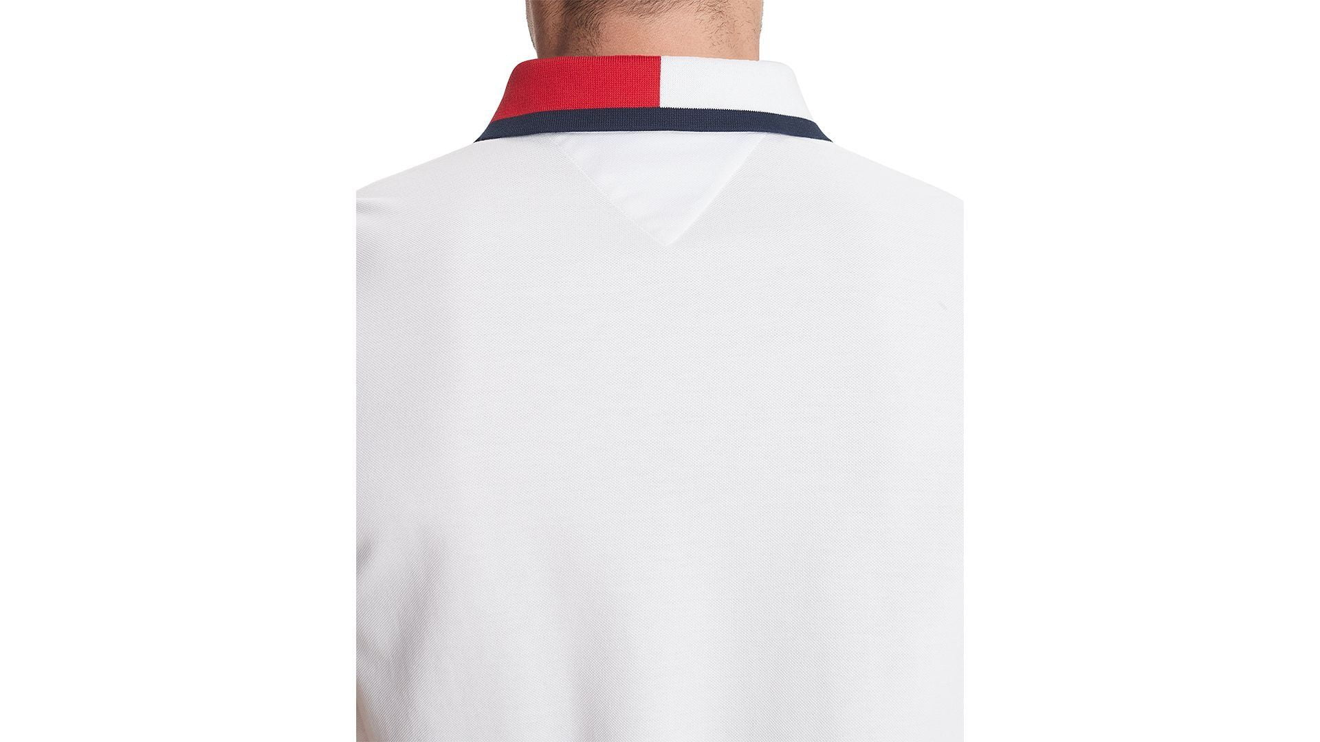 Áo Polo Nam Tommy Hilfiger Men's Custom Fit Signature Polo Bright White