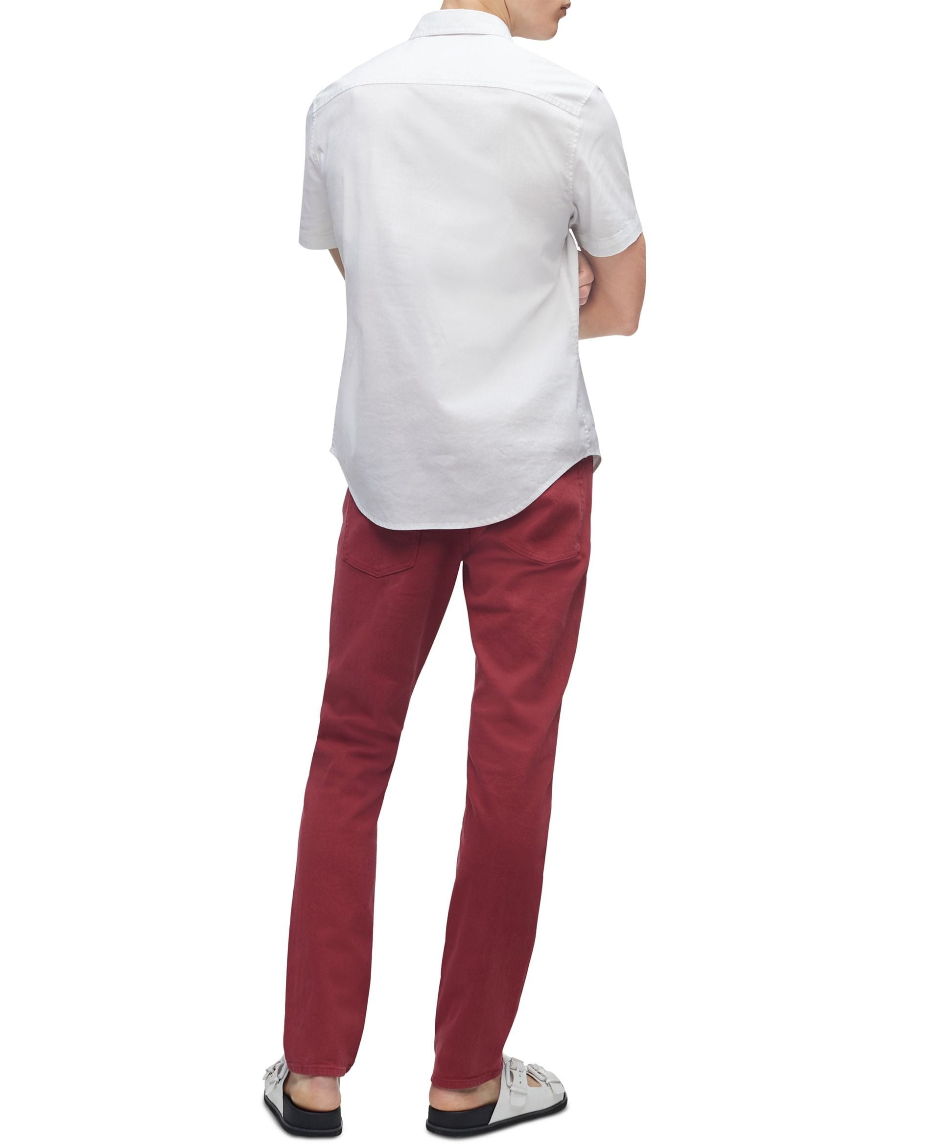 Áo Sơ Mi Nam Calvin Klein Jeans Men's Omega Shirt Brilliant White