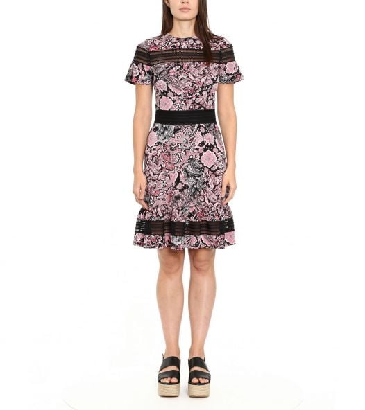Đầm Nữ Michael Kors Paisley-Print Dress, Regular & Petite Sizes Geranium