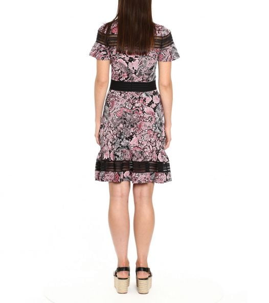 Đầm Nữ Michael Kors Paisley-Print Dress, Regular & Petite Sizes Geranium