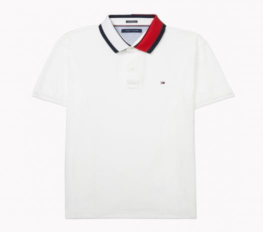 Áo Polo Nam Tommy Hilfiger Men's Custom-Fit Alan Polo with Magnetic Closure Bright White