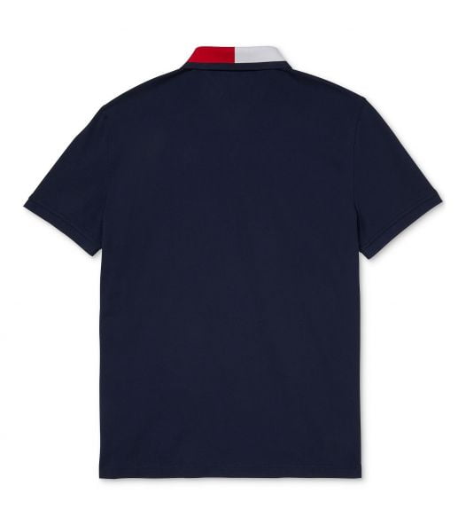 Áo Polo Nam Tommy Hilfiger Men's Custom-Fit Alan Polo with Magnetic Closure Sky Captain