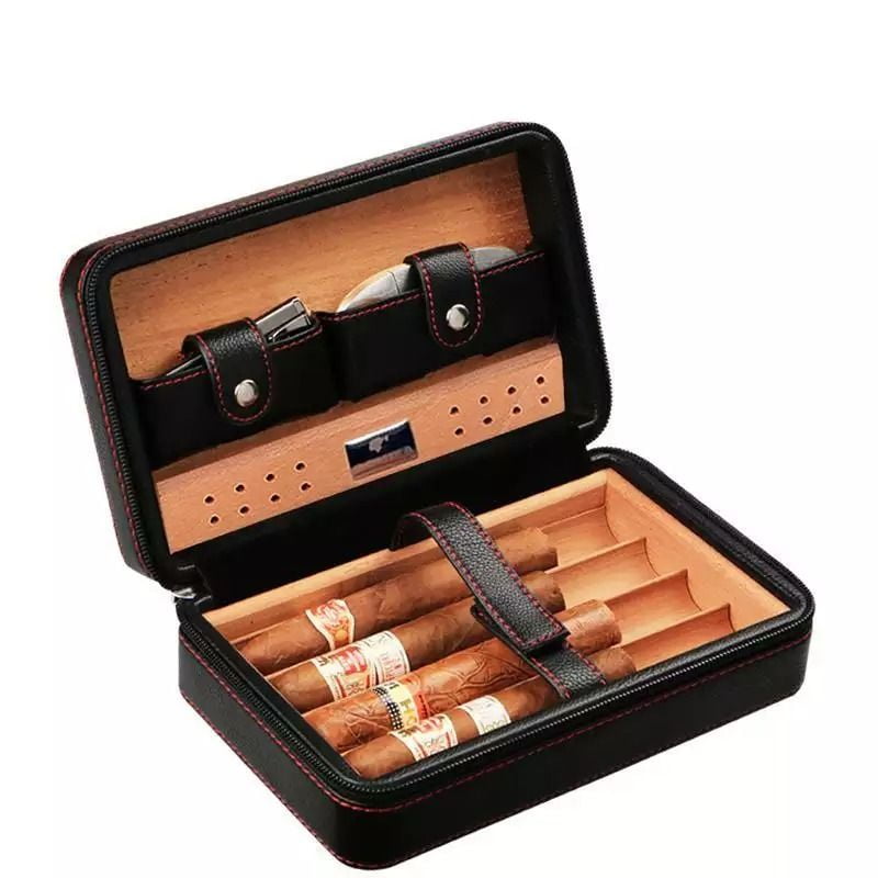 Hộp Đựng Cigar Có Bật Lửa Và Dao Cắt Cohiba Xj-T104