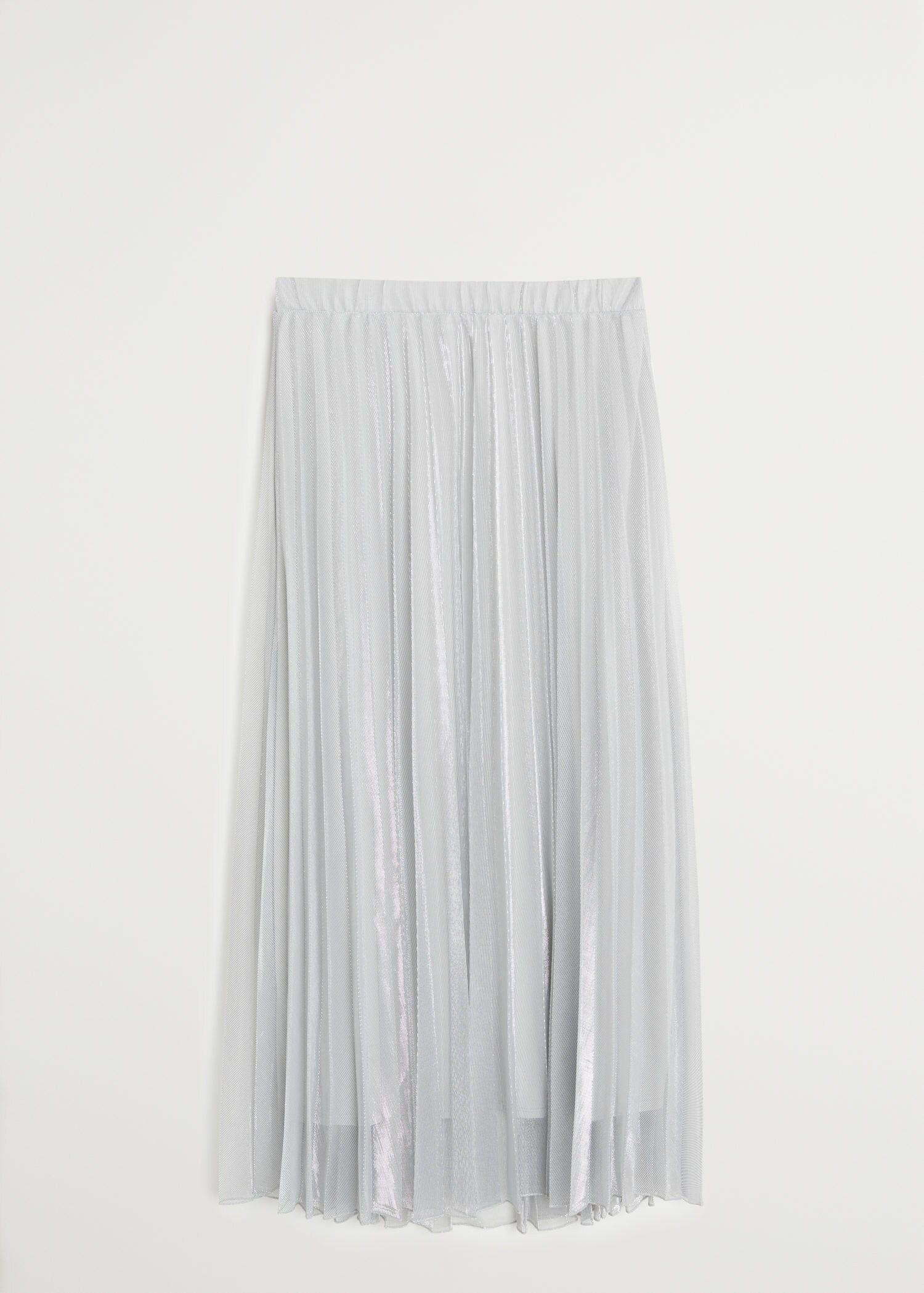 Váy Nữ Mango Pleated Midi Skirt Silver