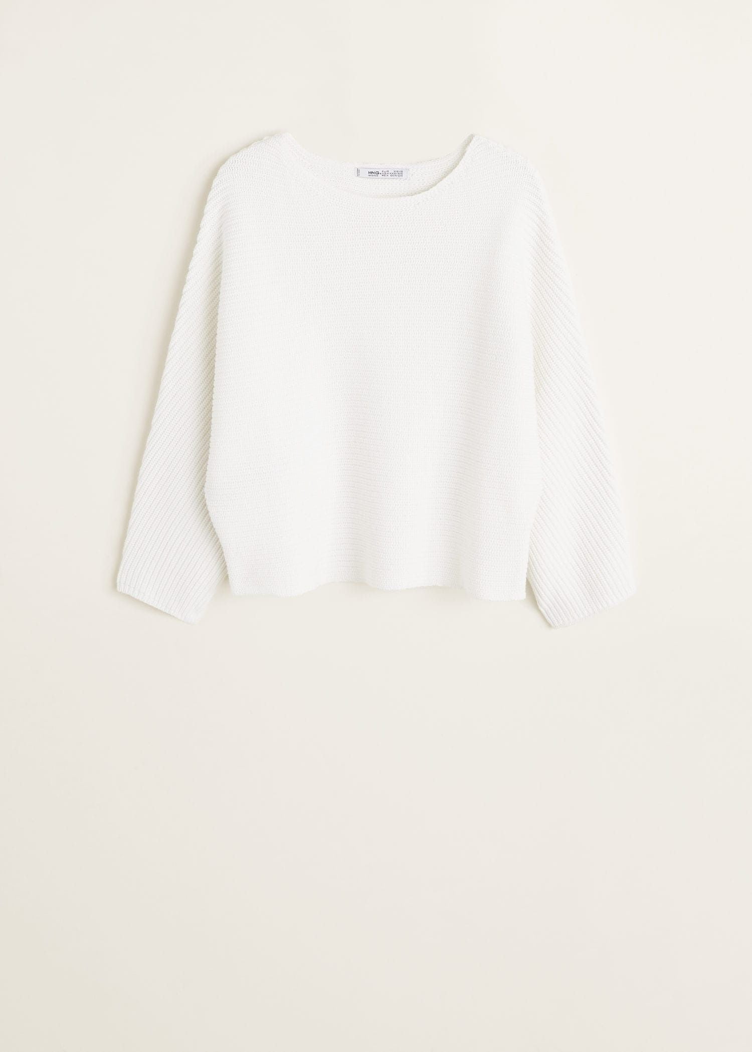 Áo Nỉ Nữ Mango Dolman Sleeve Sweater Ecru