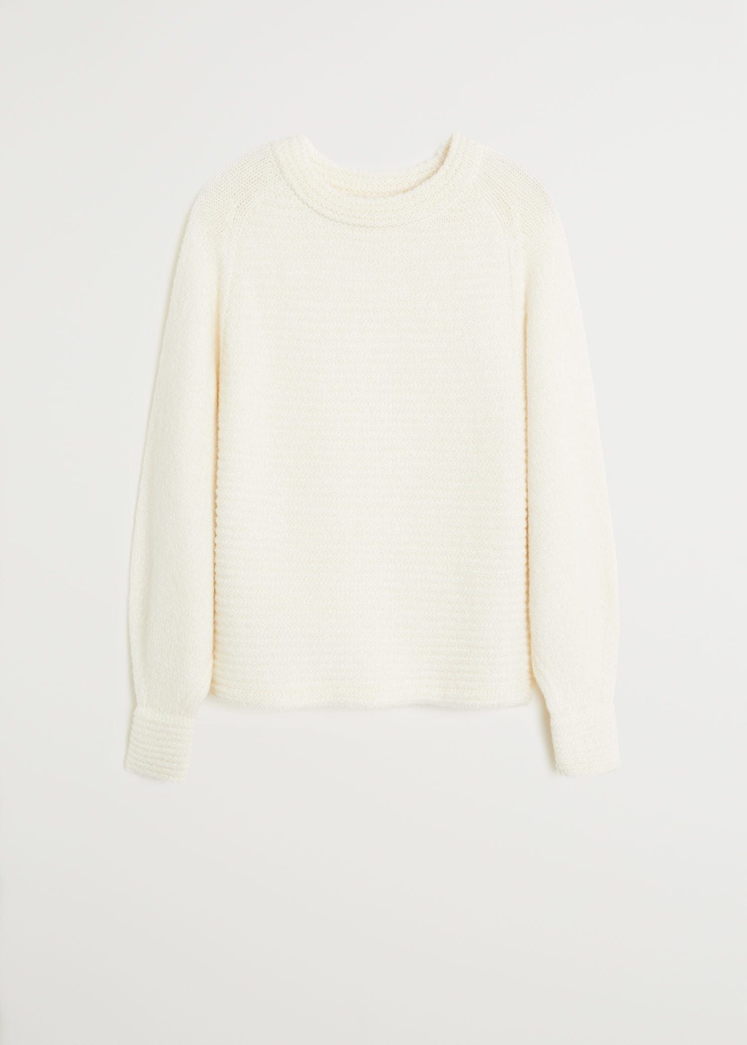 Áo Nỉ Nữ Mango Open Knit Sweater Ecru v1