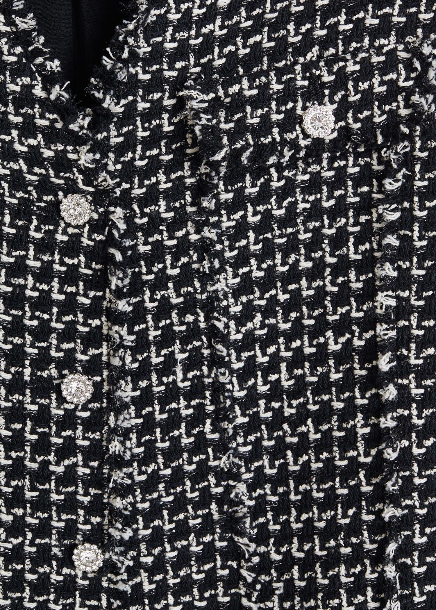 Áo Khoác Nữ Mango Tweed Jacket Black
