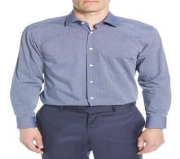 Áo Sơ Mi Nam Hugo Boss Sharp Slim Fit Dot Dress Shirt Navy