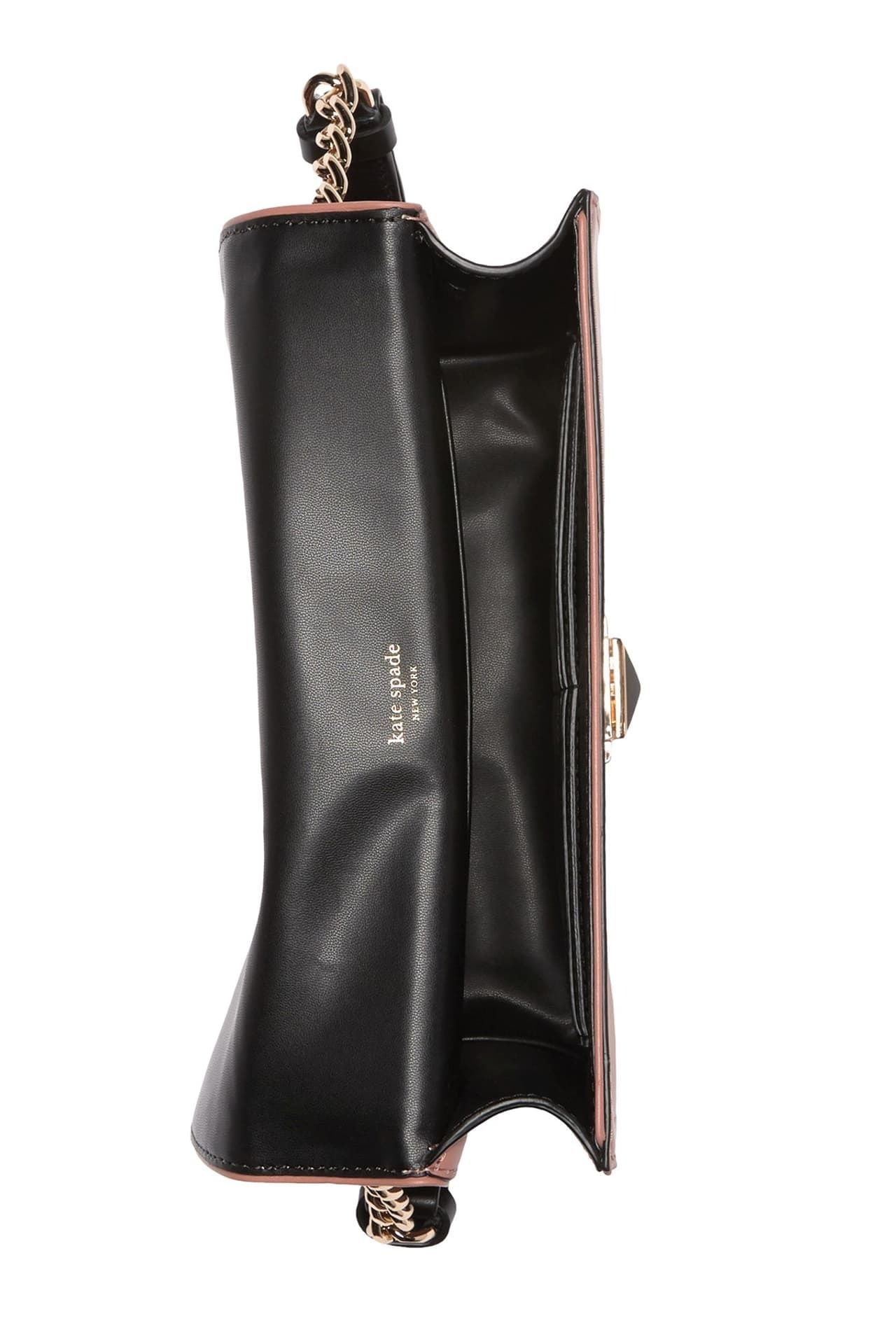 Túi Xách Nữ Kate Spade New York Neve Leather Two Tone Medium Shoulder Bag RCHK BLK S