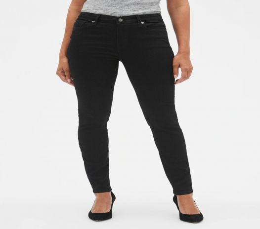 Quần Jean Nữ Gap Mid Rise Legging Jeans Black Denim