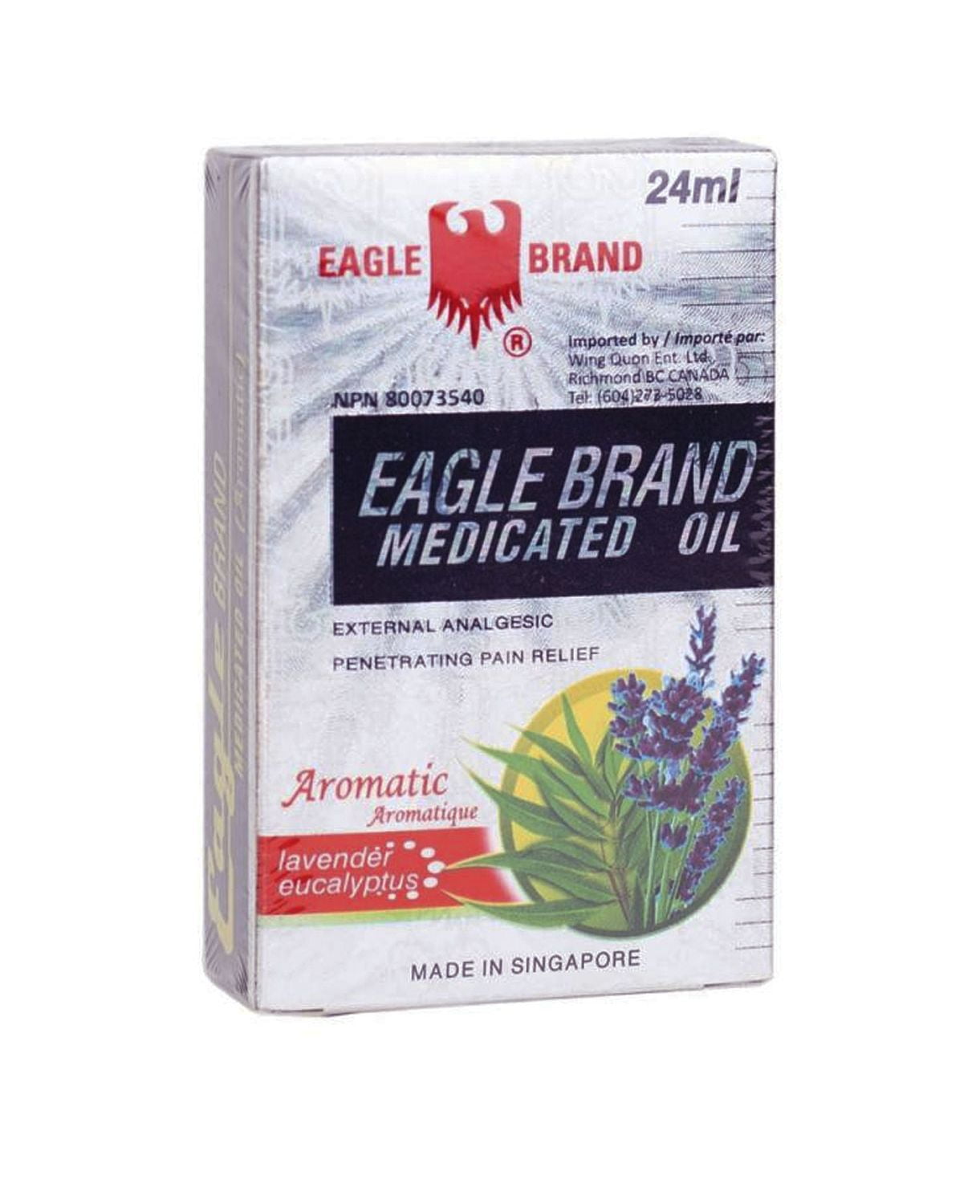 Dầu Gió Trắng Con Ó Mỹ Eagle Brand Medicated Oil - 24ml