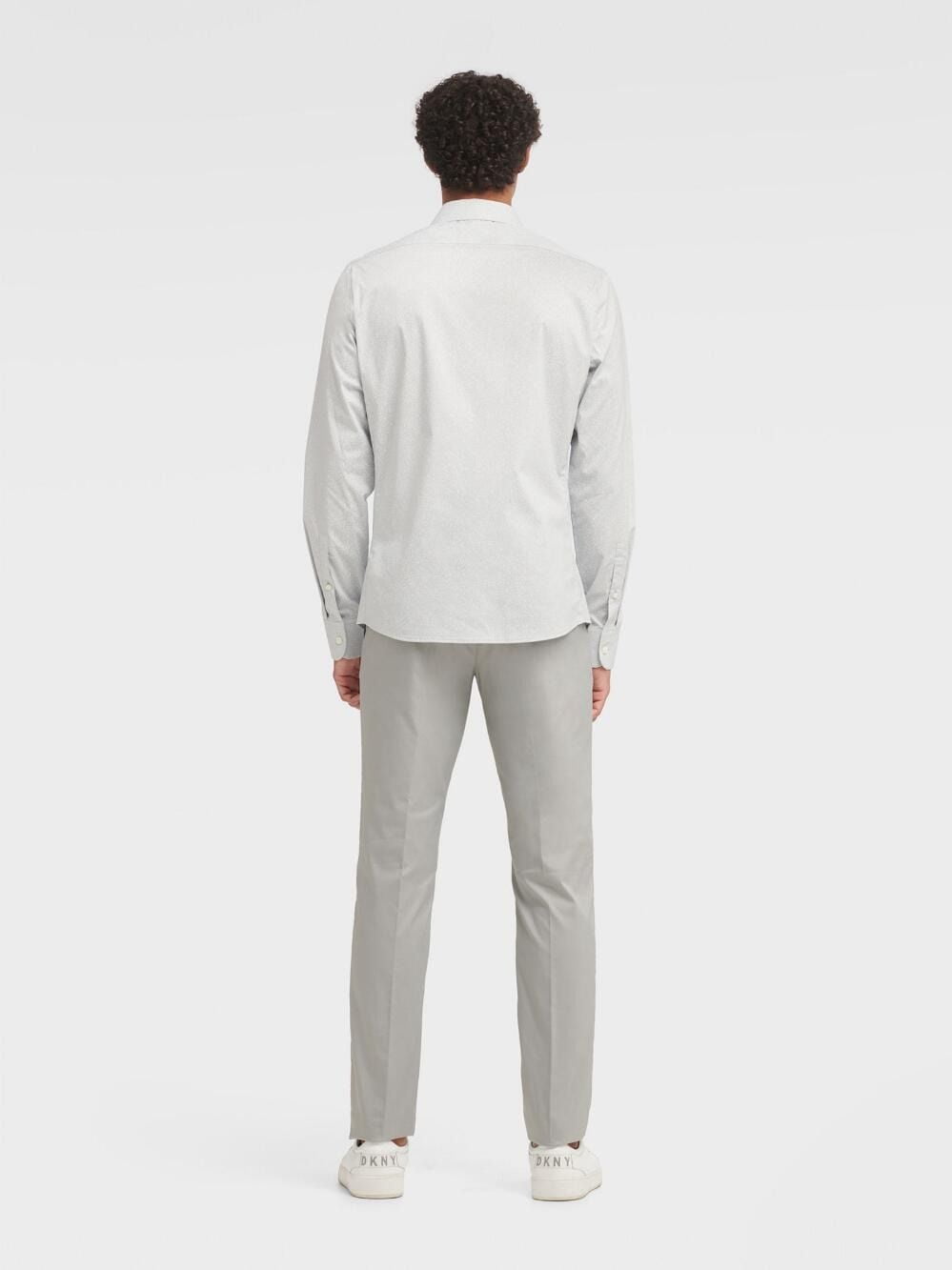Áo Sơ Mi Nam DKNY Printed Long Sleeve French Placket Shirt High Rise