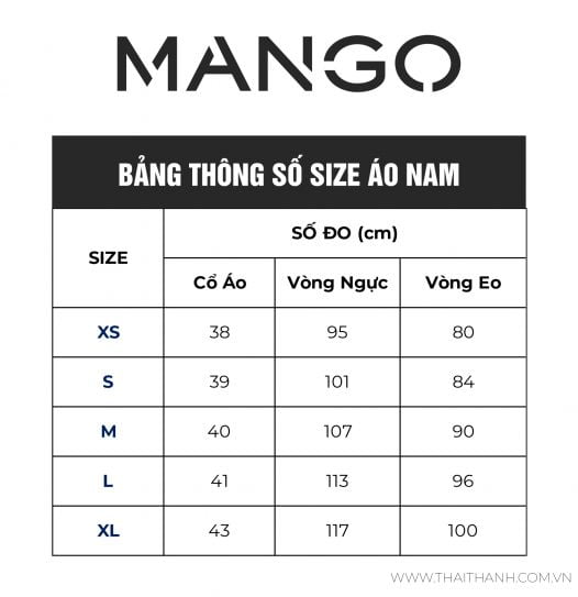 Áo Sơ Mi Nam Mango Tailored Super Slim Fit Cotton Shirt Blue