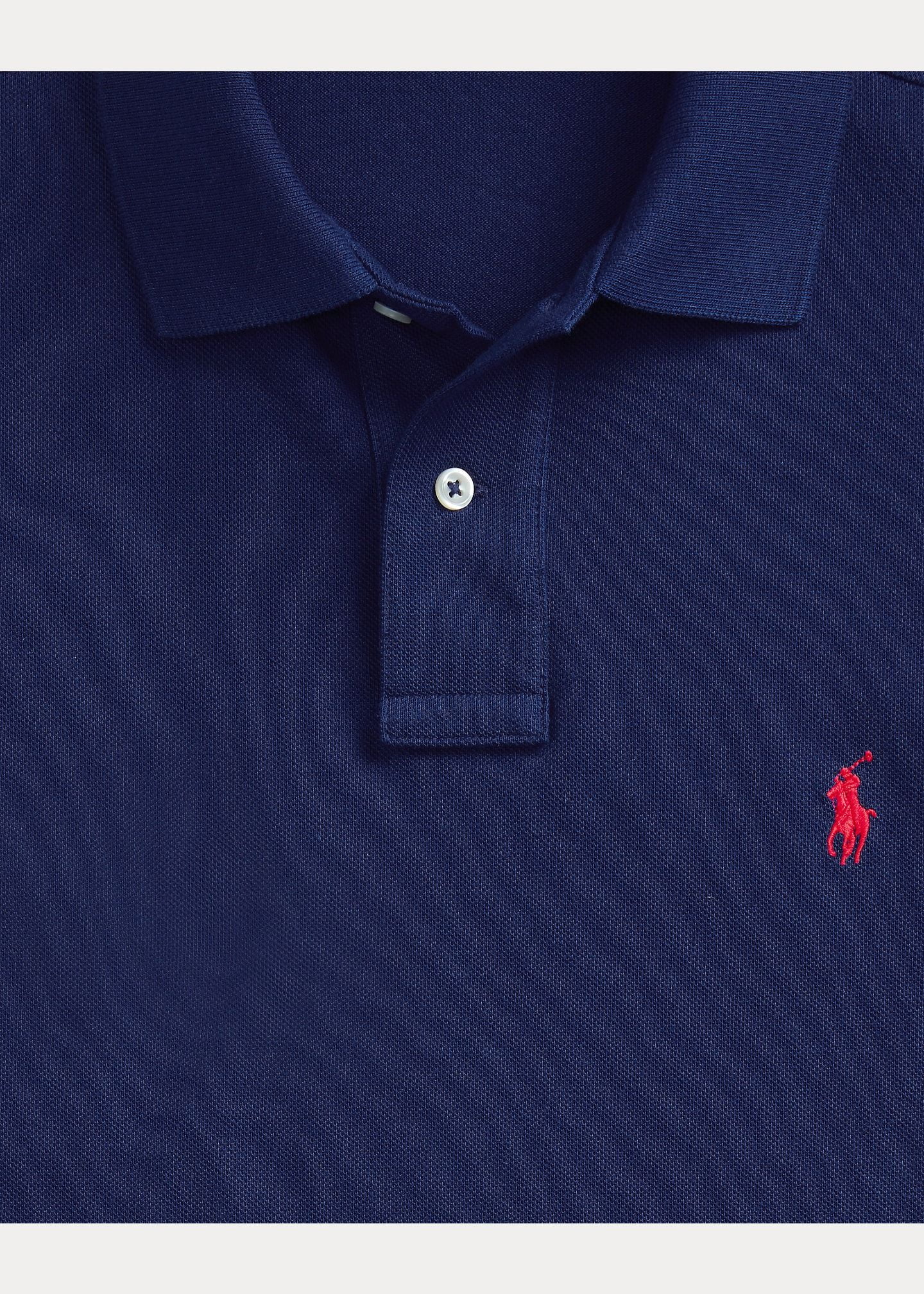 Áo Polo Nam Ralph Lautren The Iconic Mesh Polo Shirt - All Fits Newport Navy Red
