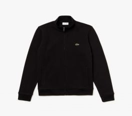 Áo Khoác Nam Lacoste Men's Zip Fleece Sweatshirt Black