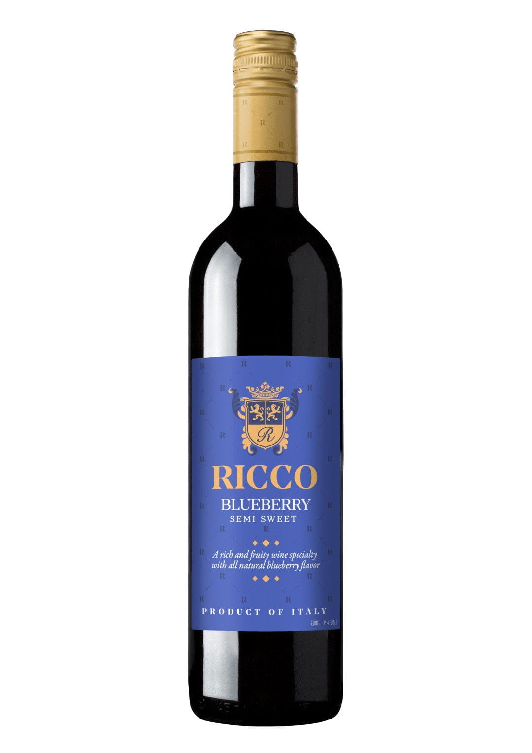 VANG ĐỎ NGỌT RICCO BLUEBERRY 750ML (VIỆT QUẤT) 