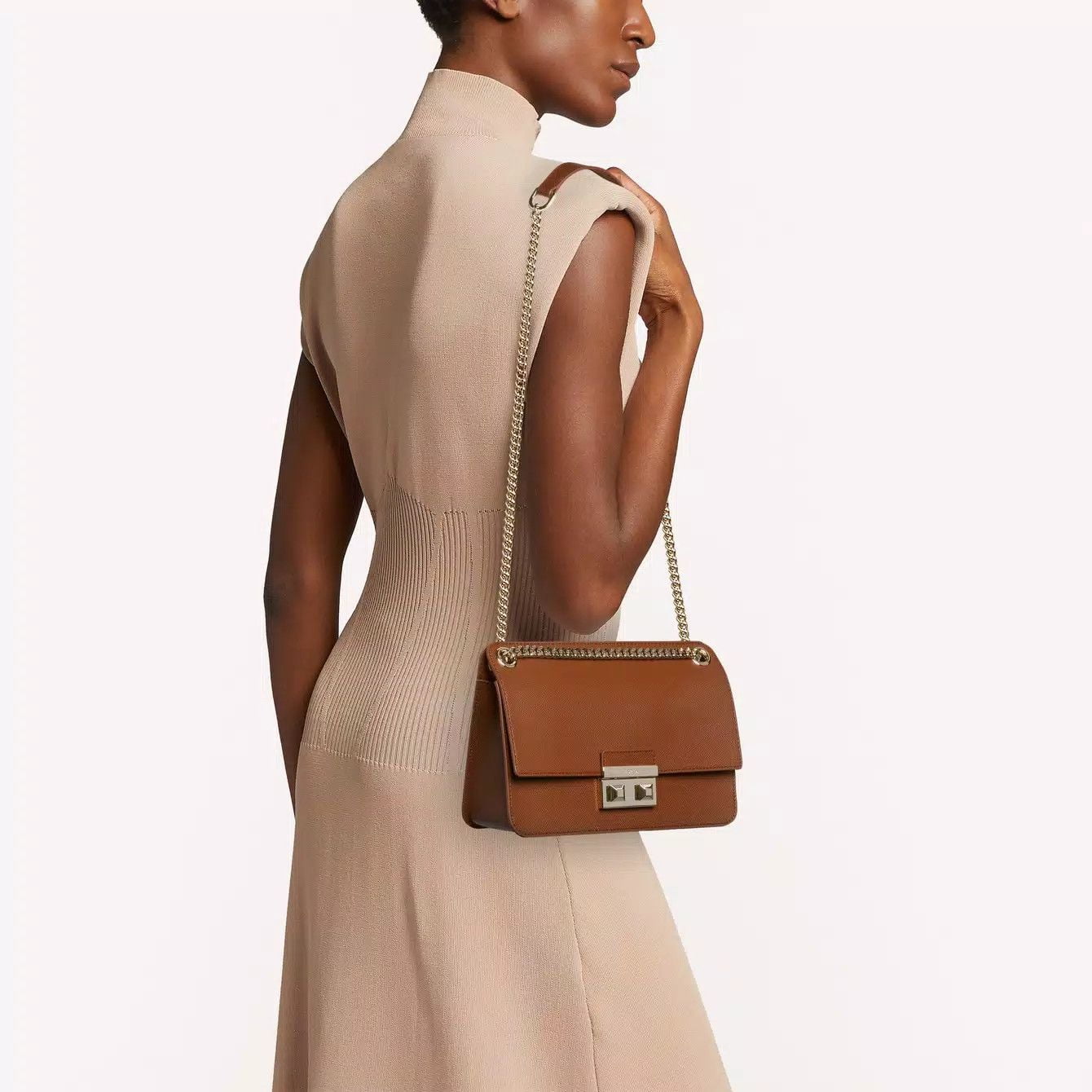 TÚI BELLA S CROSSBODY - COGNAC H