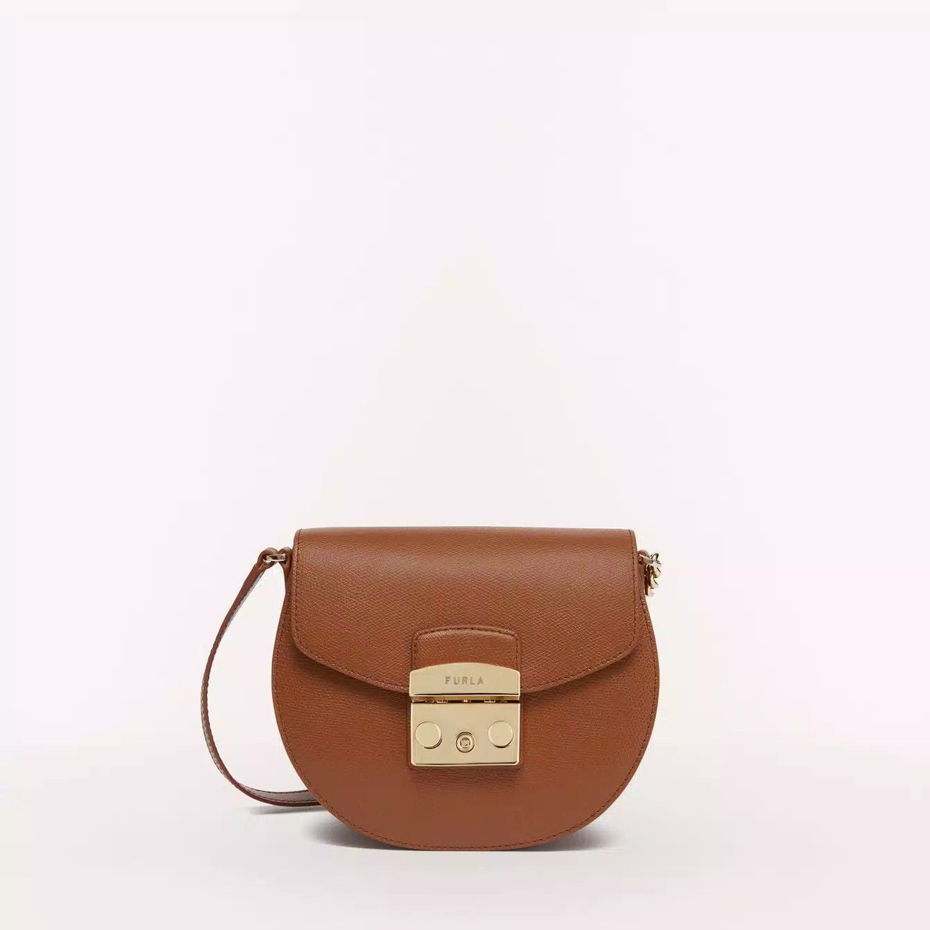 TÚI METROPOLIS MINI CROSSBODY ROUND - COGNAC H